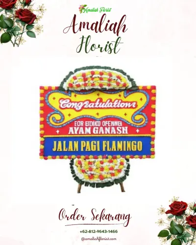 Bunga Papan Congratulation di Gununggempol
